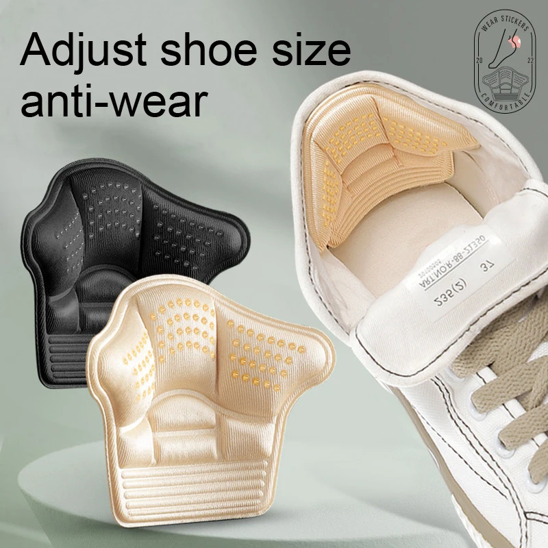 Heel Stickers Heel Protectors Sneaker Shrinking Size Insoles Anti-wear Feet Shoe Pads Adjust Size