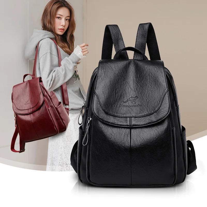 2023 Luxury Brand Women Backpack High Quality Leather Backpacks Travel Backpack Fashion School Bags