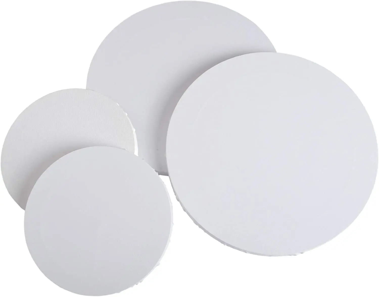Bview Art Professional 1pcs Round Canvas Stretched Circle Canvas Board for Painting  Acrylic Pouring