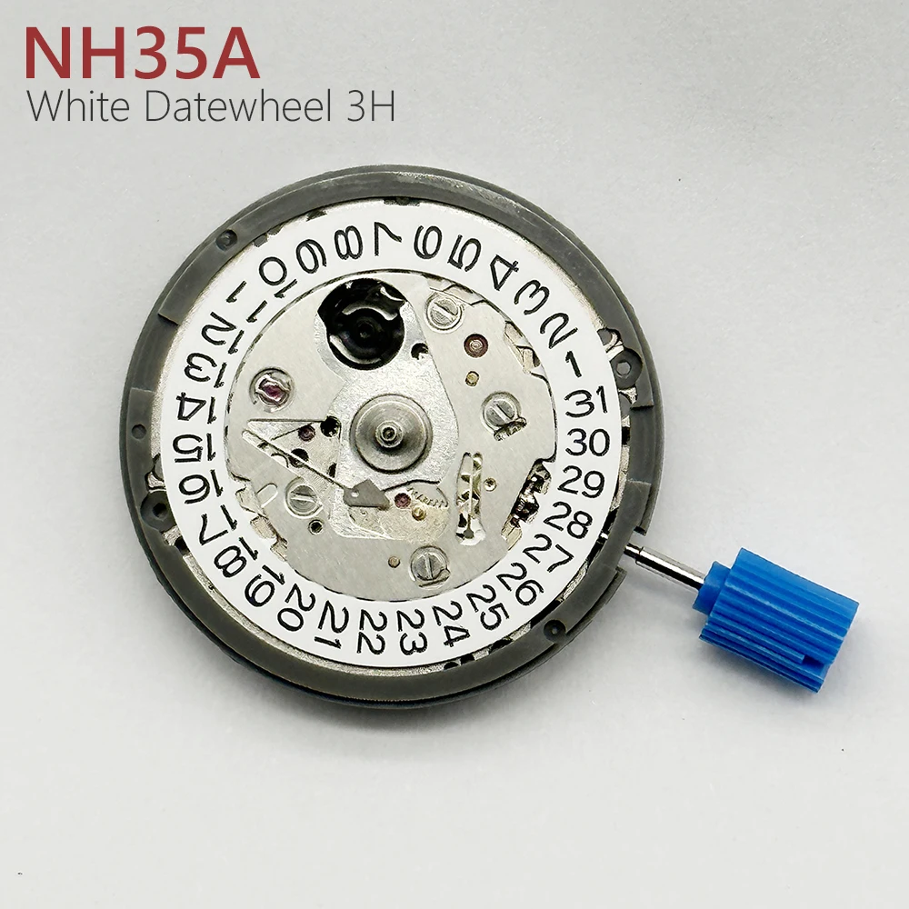 Japan Echt NH35 Automatisch mechanisch uurwerk Hoge nauwkeurigheid 24 juwelen Mod Horloge Vervanging NH35A Datum op 3:00