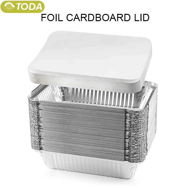 700ML Rectangular Tin Foil Tray Disposable Food Container Aluminum Foil Takeaway Box for Packaging
