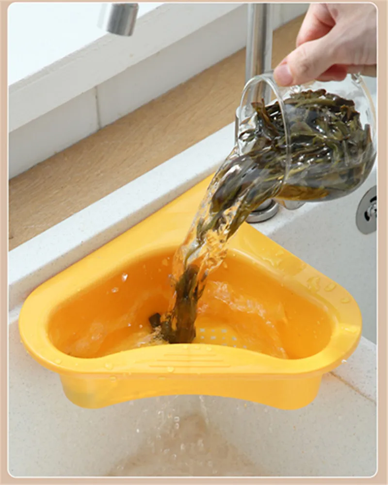 Kitchen Sink Filter Swan Drain Basket Garbage Filter Shelf Strainer Leftover Sink Hanging Rack