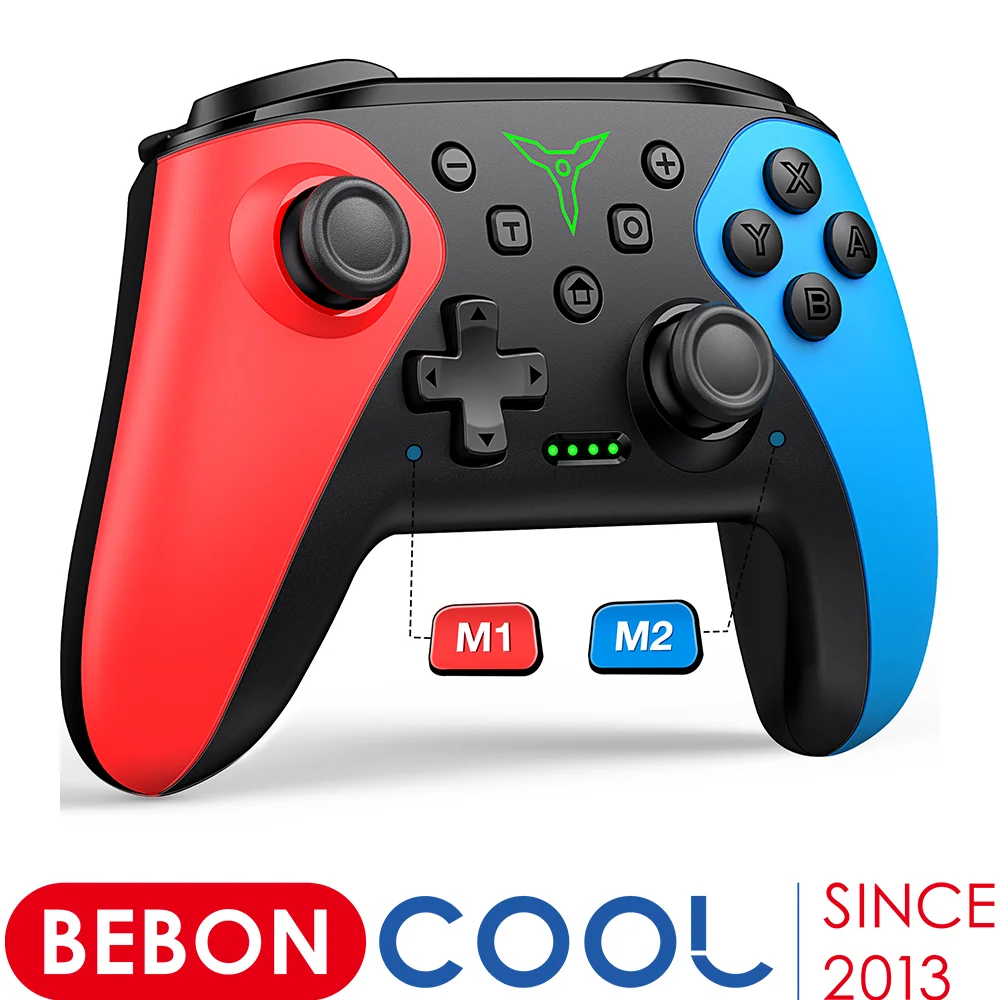 Beboncool Wireless Controller für Nintendo Switch Oled Console Pro Gamepad mit 600mAh Batterie