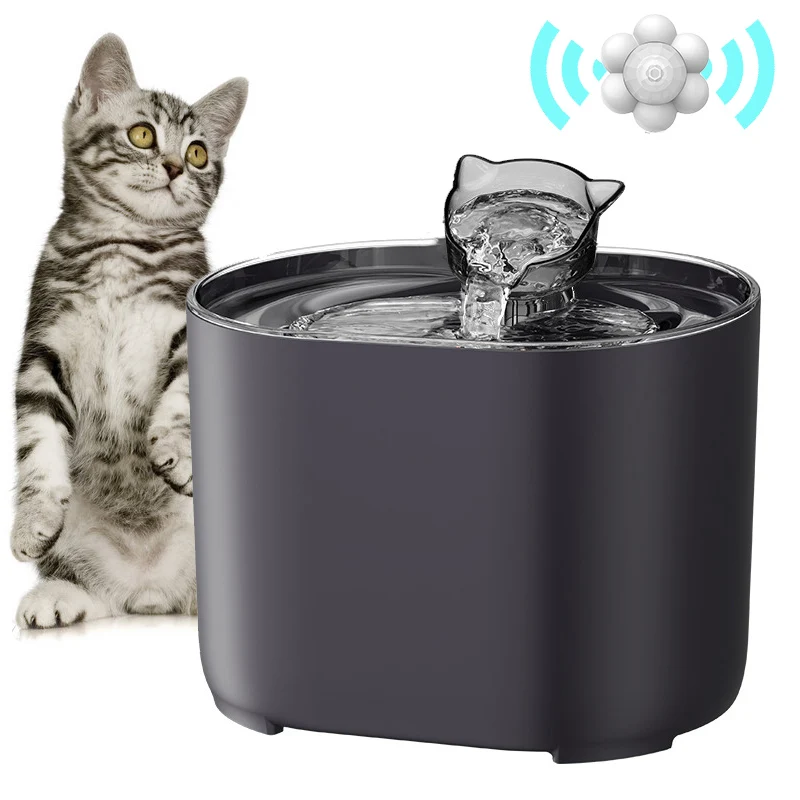 Cat Water Fountain Auto Filter USB Electric Mute Cats Dog Drinker Bowl Recirculate Filtring Drinker