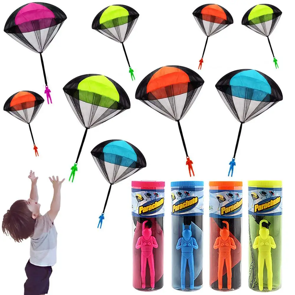 Hand Throwing Mini Soldier Camouflag Parachute for Kids Outdoor Toys Game Educational Flying Sport