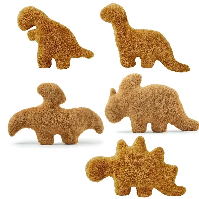 Nugget Pillow Dino Chicken Nugget Plush Pillow Cartoon Dinosaur Plush Pillow Stuffed Animal Plush
