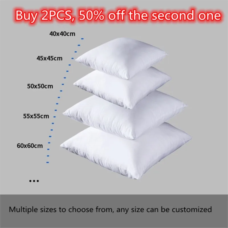 standard white bounce back pillow cushion core sofa car seat home interior decor
