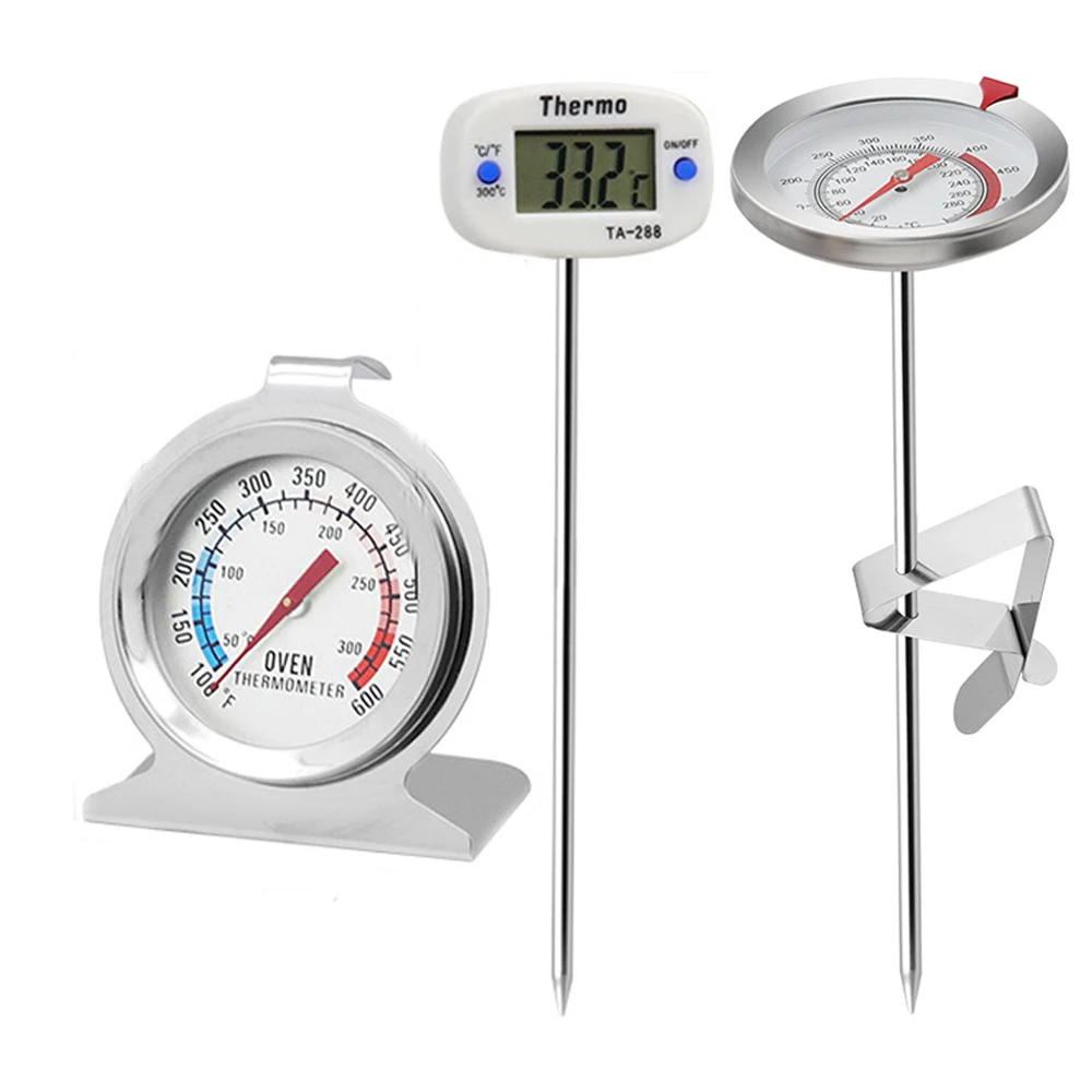 1 Stück Thermometer Kochen Lebensmittel Küche Grill Sonde Wasser Milch öl Flüssig ofen Digital