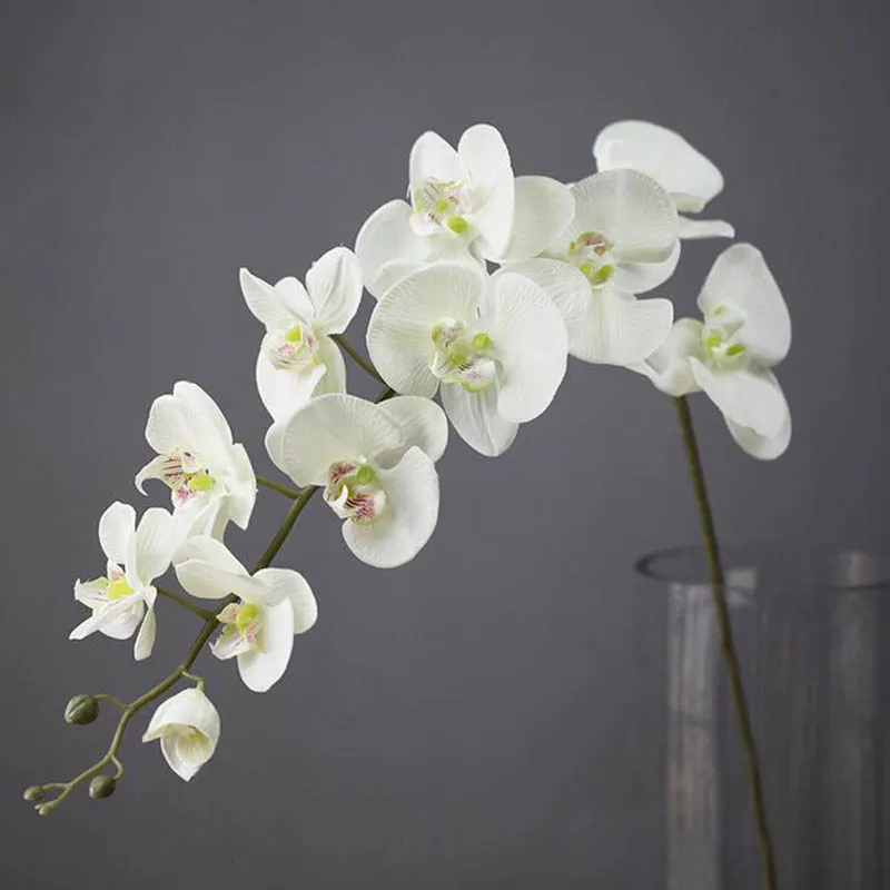 110CM 11 Heads Silk Orchid Phalaenopsis Flowers DIY Wedding Floral Bouquet Artificial Plants Fake