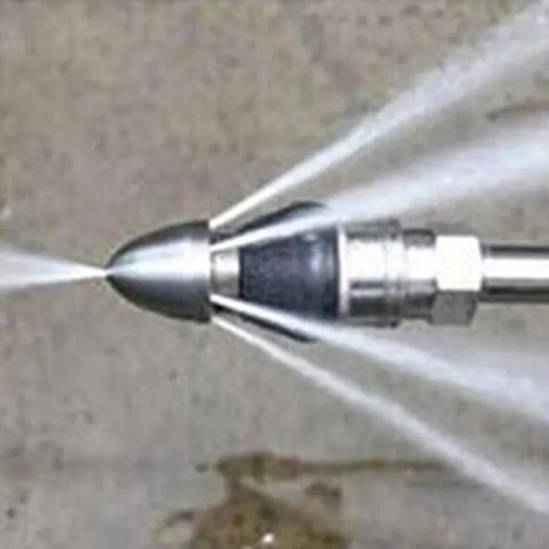 Metal 1/4"Quick High Pressure Washer 6 Jet Nozzle Universal Washing Machine Drain Pipe Dredging