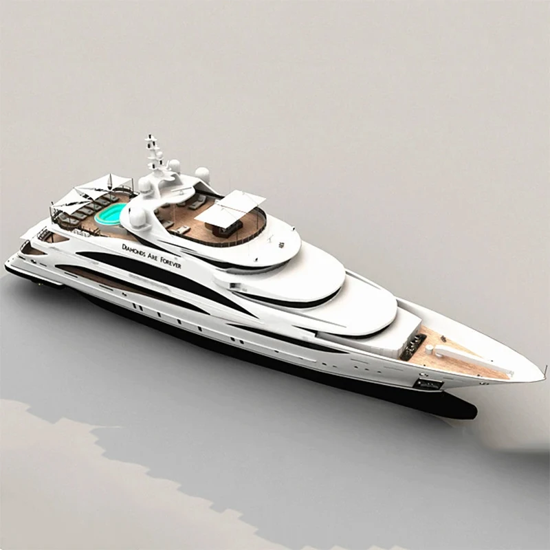RC Cruise Model Large Luxury Yacht Model Static and Remote Control Optional Electric Toys Can Be