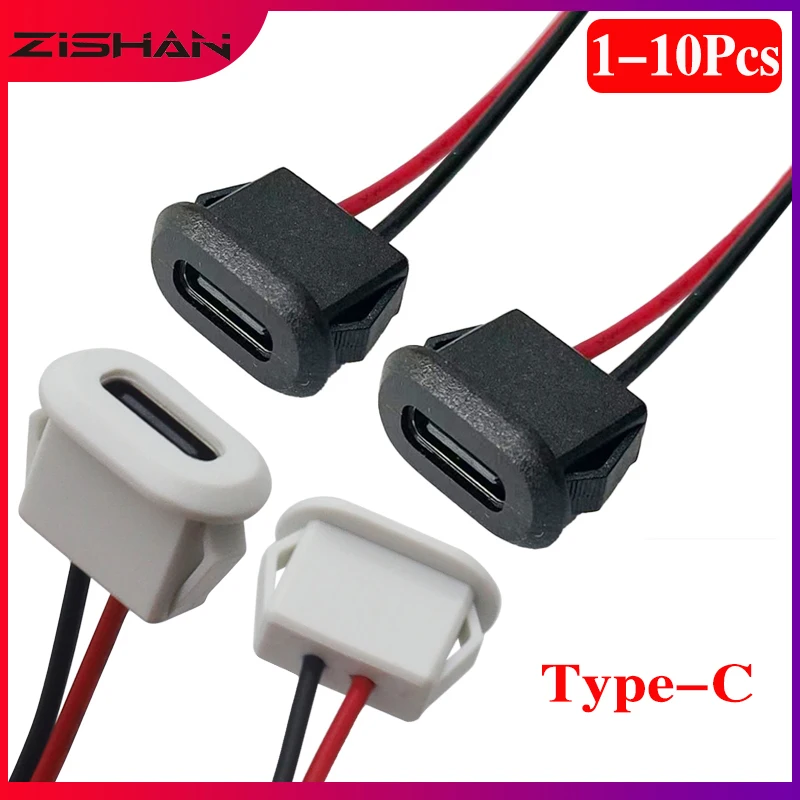 USB Type C Connector Jack Female Type-C With card buckle 3A High Current Fast Charging Jack Port