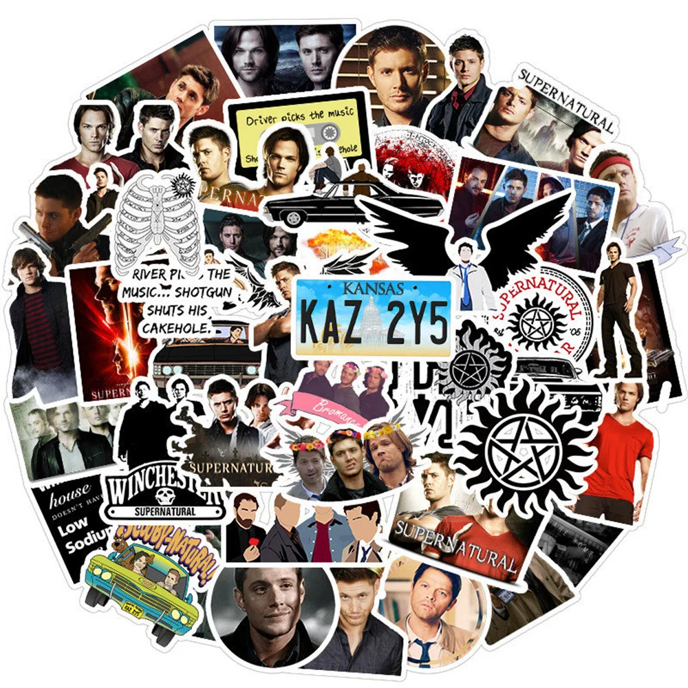 50PCS Cartoon Supernatural Personality Graffiti Creative Stickers Toy  Guitar Mobile Phone Computer