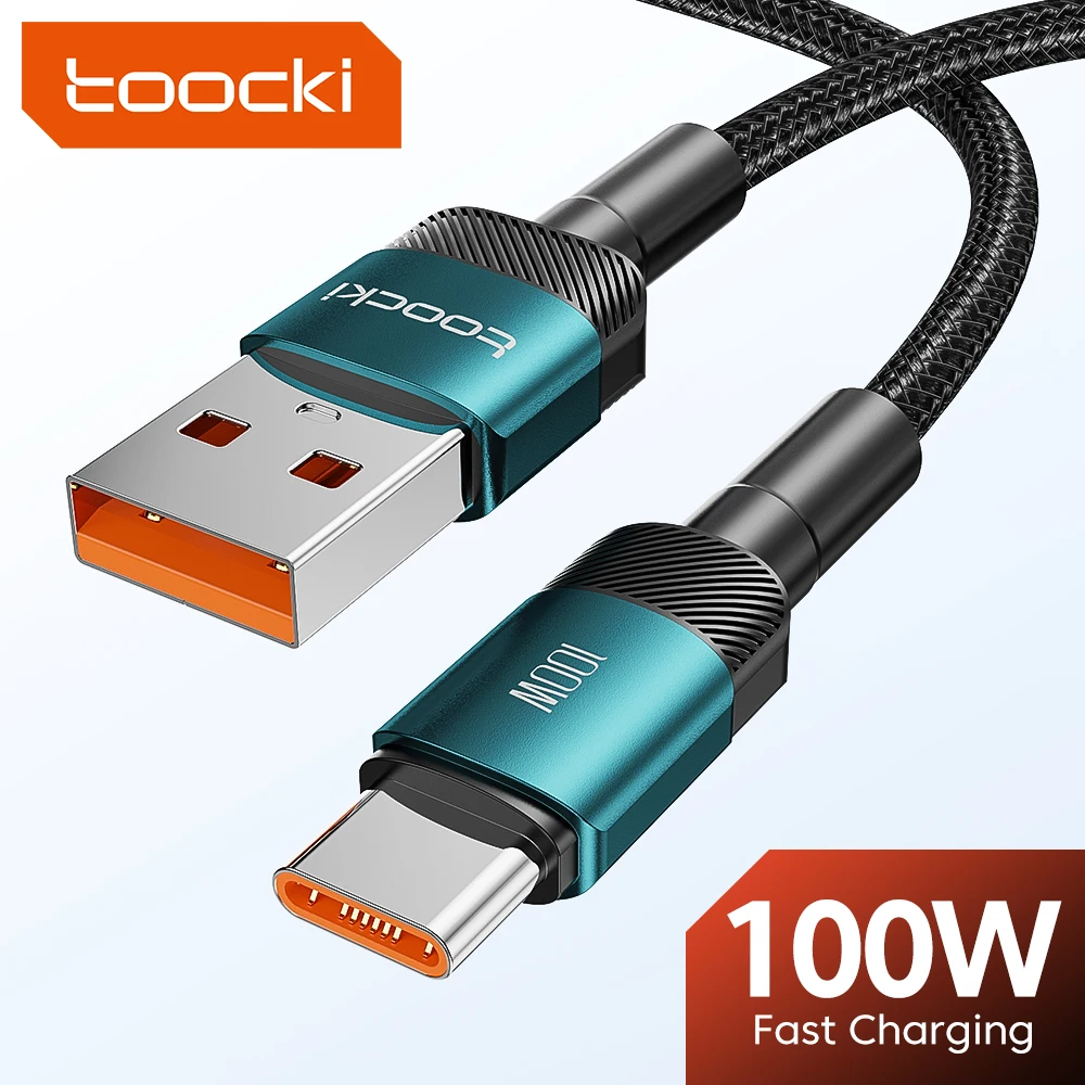 Toocki-Cabo de Carregamento Super Rápido USB C  Carregador Tipo C para Huawei Honor  Samsung