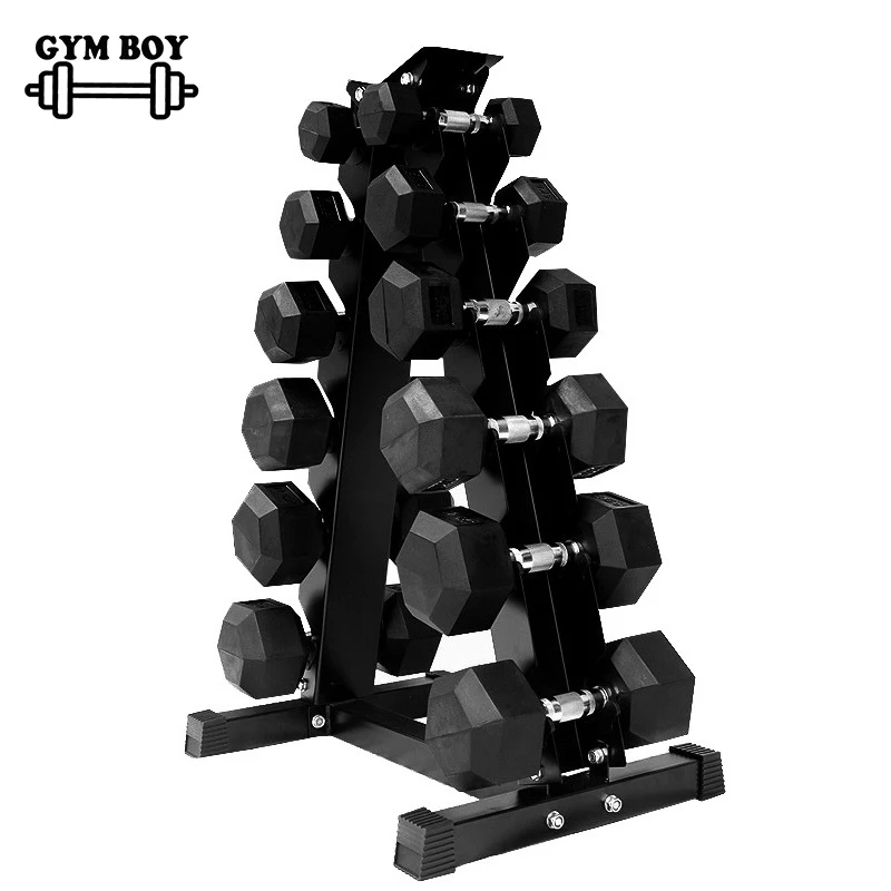 Solid Cast Iron Hexagonal Dumbbell Set, Hexagonal Dumbbell, Gym, Protection, Floor Safety, Fitness