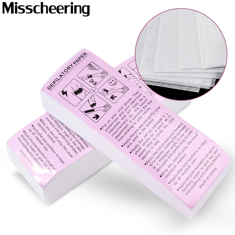100pcs Removal Nonwoven Body Cloth Hair Remove Wax Paper Rolls High Quality Hair Removal Epilator