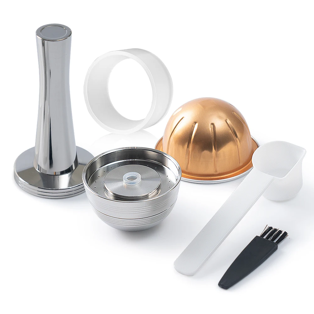 For Nespresso Vertuo Next Pop Stainless Steel Reusable Capsule Vertuoline Refillable Coffee Filter