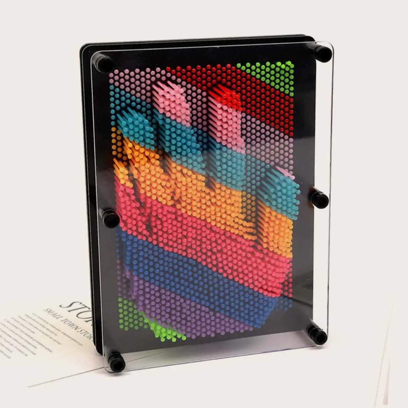 3D Clone Metal Pin Antistress Art Clone Hand Shape Model kid Toys Pinscreen Needle Board Sculptures