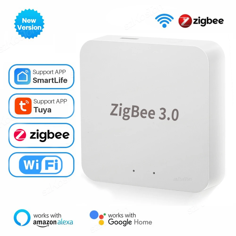 Tuya Zigbee 3.0 Gateway Hub Smart Home Wireless Bridge Smart Life APP Remote Control Automation