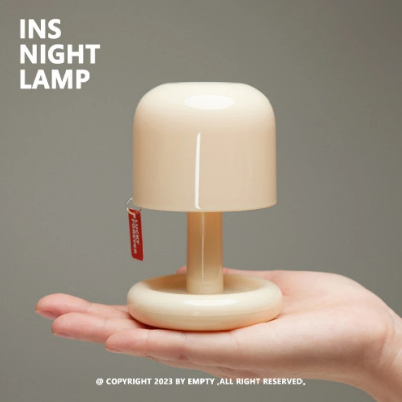 Mini Desktop Sunset Night Lamp Creative USB Rechargeable Mushroom Style Led Night Light for Coffee