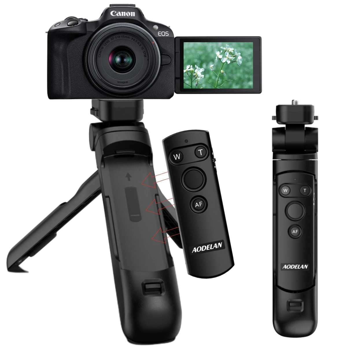 Canon Camera Shooting Grip, Substitui Canon EOS R7 R10 R5 R6 R M50II 6DII 250D 90D M6II 850D G7XIII
