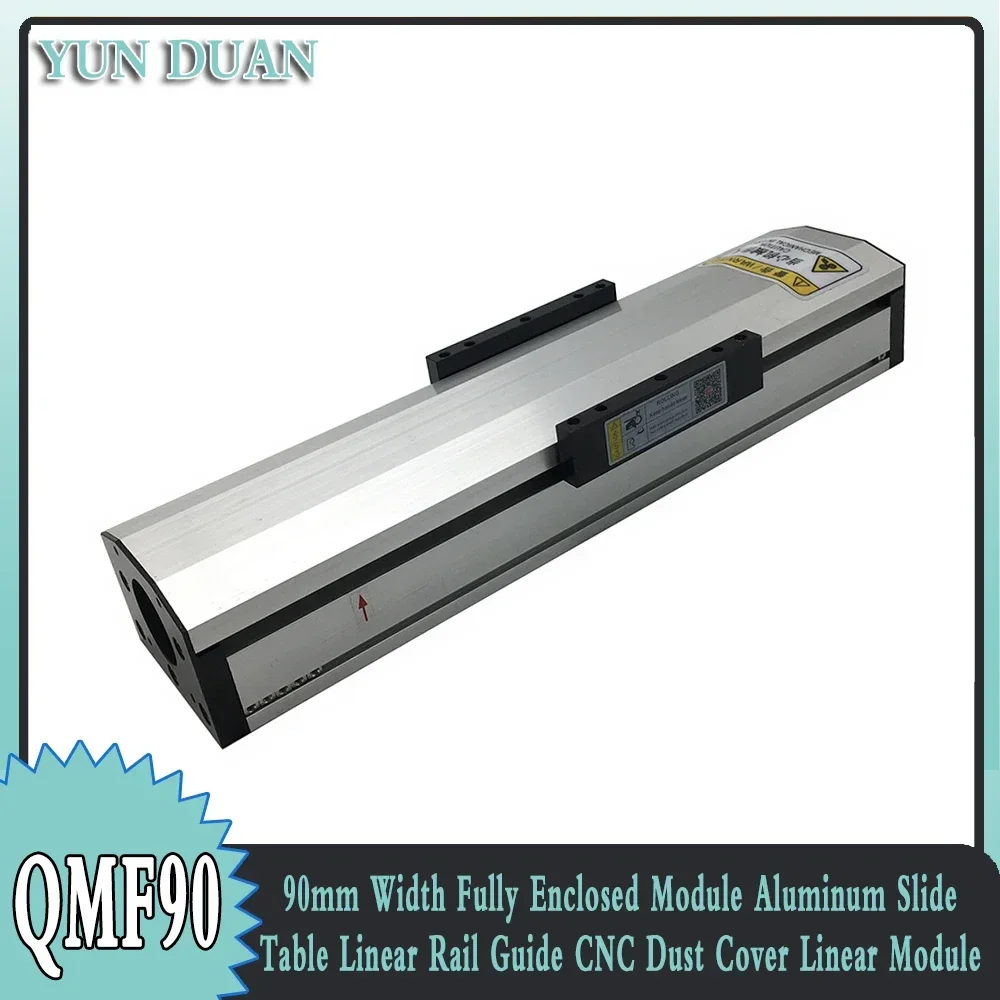 Vollständig geschlossenes Modul 90mm Schiebe tisch 1000 ~ mm 4 * mgn12c Aluminium profil Linear