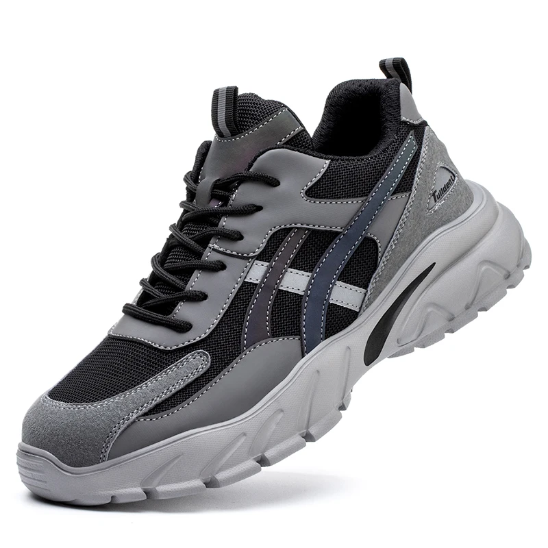 Safety Shoes Men New Steel Toe Men's Work Shoes Puncture Proof Work Sneaker Male Protective Footwear