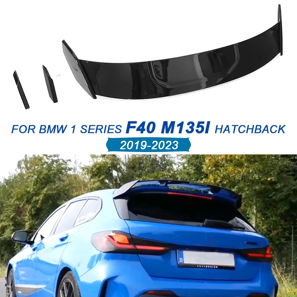 For BMW 1 Series F40 M135i Hatchback Rear Spoiler ABS Gloss Black Roof Trunk Tail Wing Car