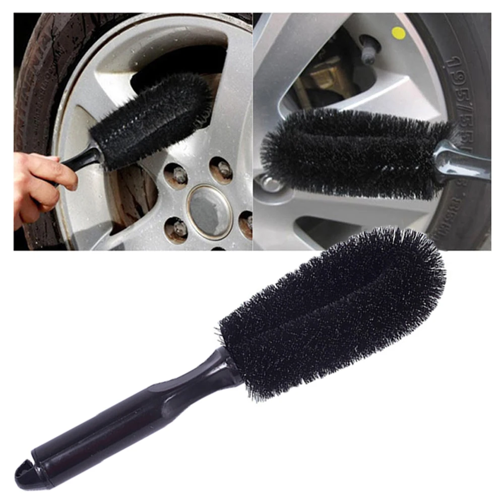 Car Wheel Brush Tire Cleaning Brushes Tools Car Rim Scrubber Cleaner Duster Handle Motorcycle Truck