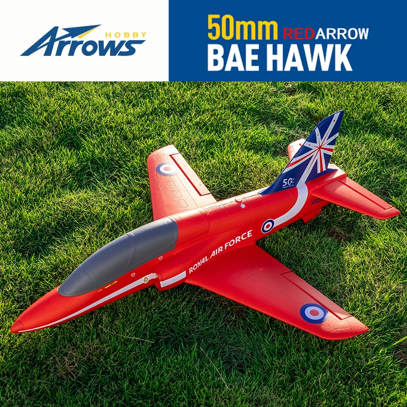 Arrowos Hobby 50mm Ducted Fan EDF Jet Model Aviation Starter Hand Throw Bae Hawk Simulation