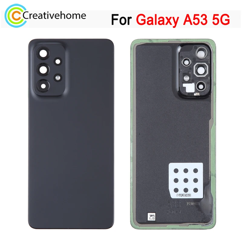 Hoge Kwaliteit Batterij Achterkant Voor Samsung Galaxy A53 5G SM-A536B Achterkant met Logo met Camera Lens Frame Vervanging