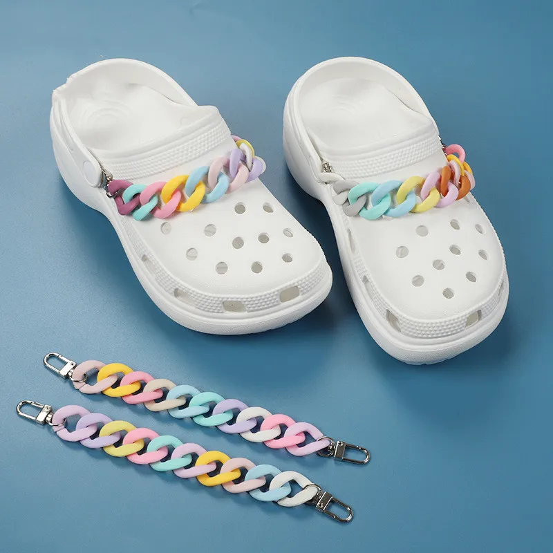 1PCS New Fashion Designer Croc Charms Shoe Chain Accessories DIY Detachable Jibz Decorations Free