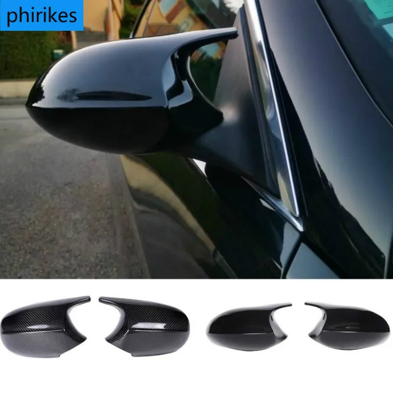 Side Rearview Mirror Cap Wing Mirror Cover Fit For BMW E90 E91 2005-2011 E92 E93 2006-2013 E81 E82