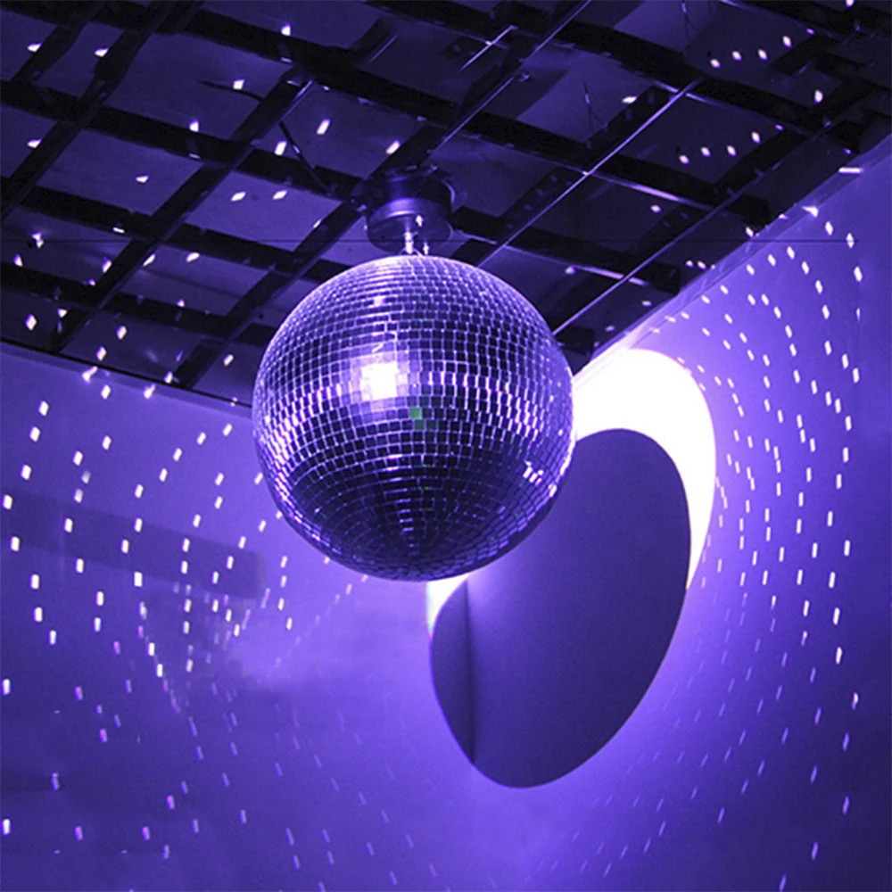 Glass Mirror Balls Reflective Rotating Mirror Ball Hanging Bar Disco Ball 8 Inch Glitter Stage