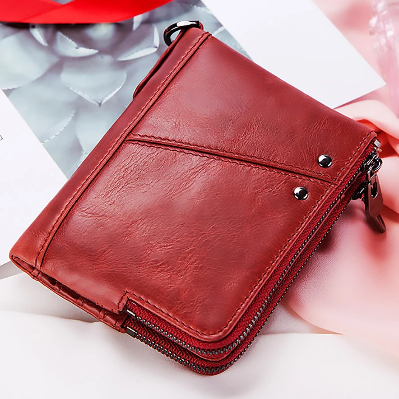 Fashion Wallet Women Wallet Genuine Leather Female Purse Money Handbag Card Holders Phone Case Clip