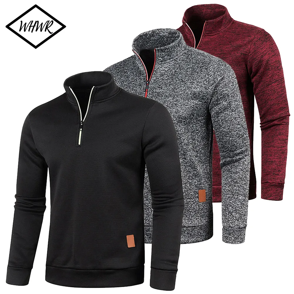 Men Sweatshirts Spring Thicker Pullover Half Zipper Pullover for Male Hoody Outdoor Sweatshir Autumn
