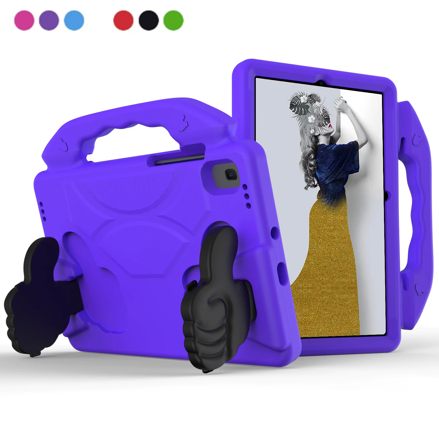 EVA Tablet Stand Capa para Samsung Galaxy Tab, A7 Lite, SM-T220, SM-T225, 8.7 ", Capa para Crianças