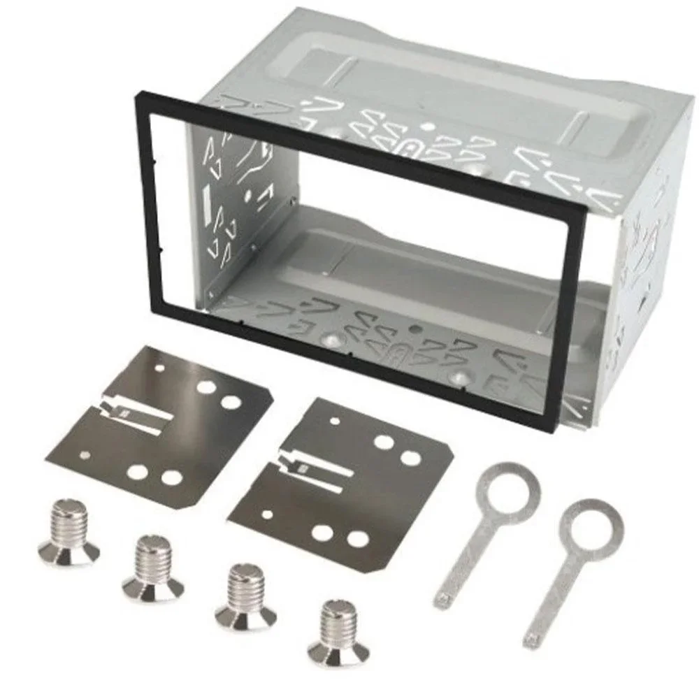 2Din Stereo Radio Cage Frame Unit Universal DVD Player Box Fascia Panel Plate Case Audio Dash