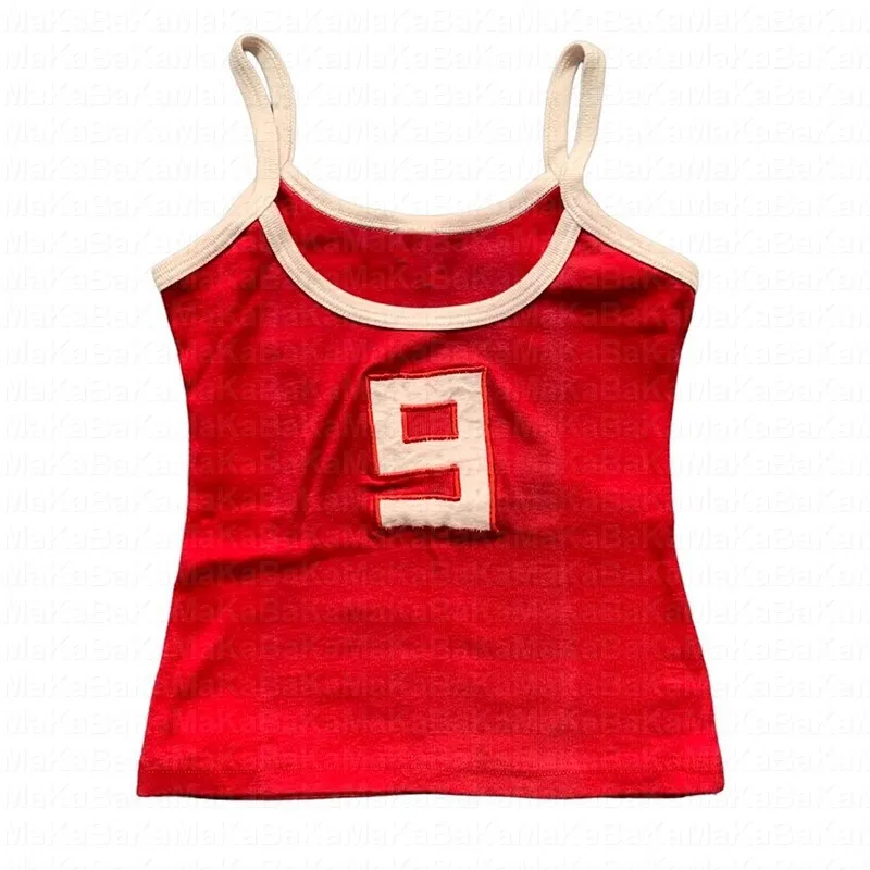 Y2k Clothes 90s Emo Punk Figure Graphics Embroidery Camisole Top Grunge Crop Top Vintage Gothic