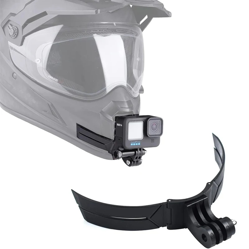 Motorcycle Helmet Chin Stand Mount Holder for DJI Action 5 4 Full Face Holder for GoPro 13 12 11 10