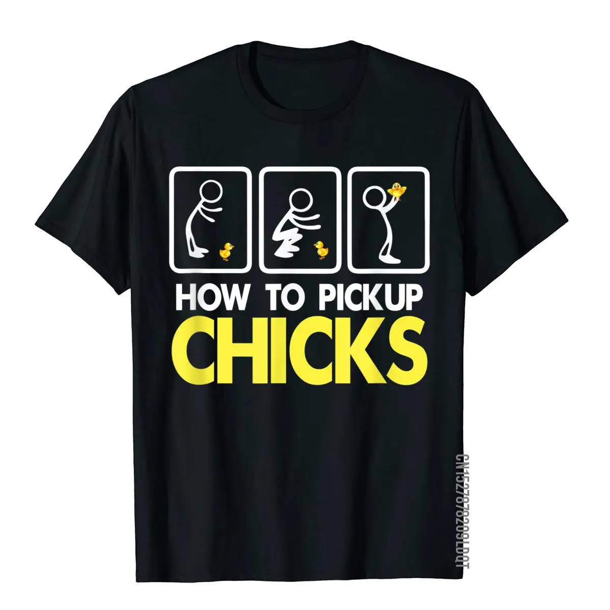 How To Pick Up Chicks Shirt Cute Pick Chicks 101 T-Shirt Cotton Tops & Tees For Men Printing Top