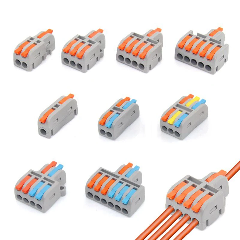 10/30/50 PCS Mini Fast Wiring Cable Connectors Universal Compact Splitter Electrical Conductors