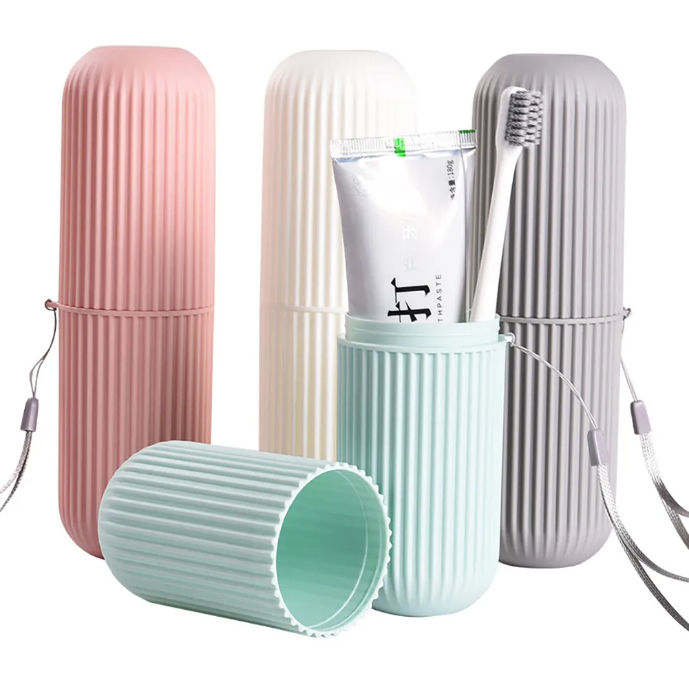 Travel Portable Toothbrush Cup Bathroom Toothpaste Holder Storage Case Box Organizer Travel
