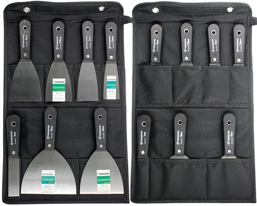 7PCS Putty Knives Set Flex Drywall Knife Paint Scraper Kit 7 Sizes Soft Grip Handle Carbon Steel