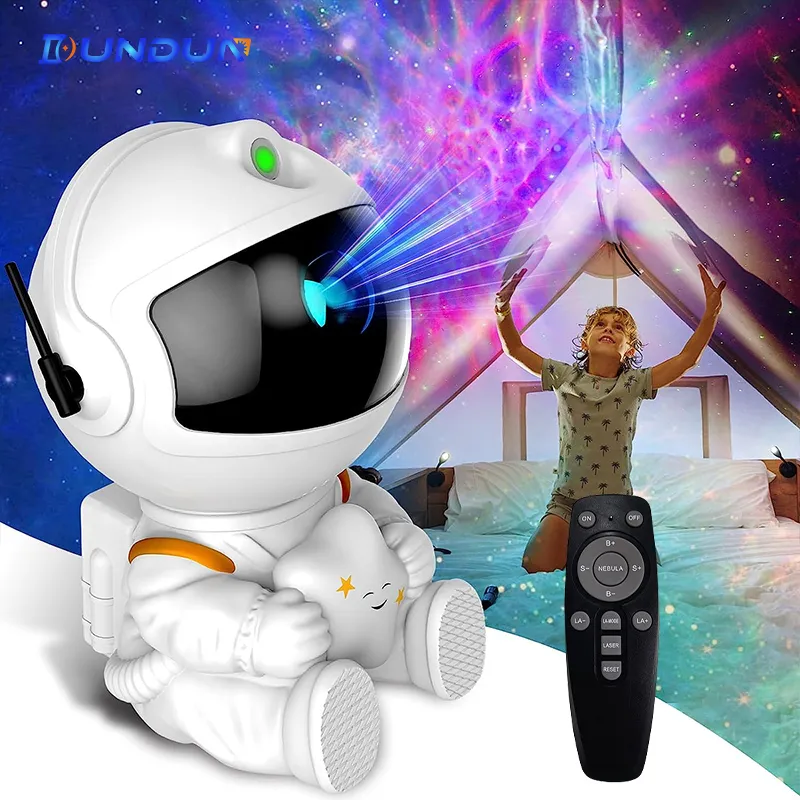 Galaxy Star Projector LED Night Light Starry Sky Astronaut Porjectors Lamp For Decoration Bedroom