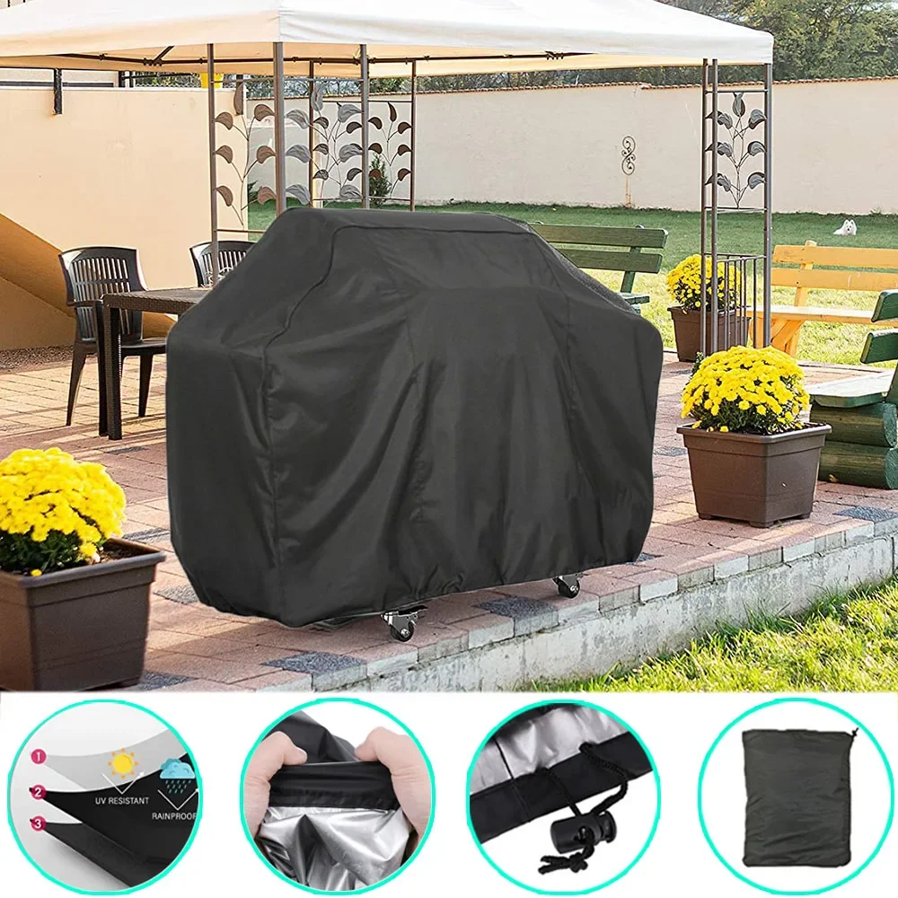 BBQ Cover Outdoor Dust Waterproof Weber Heavy Duty Grill Cover Rain Protective Outdoor Resistant
