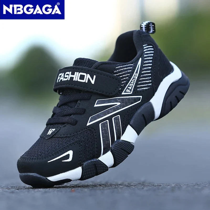 Kids Fashion Sneakers for Boys Mesh Breathable Sports Running Shoes Lightweight Children School