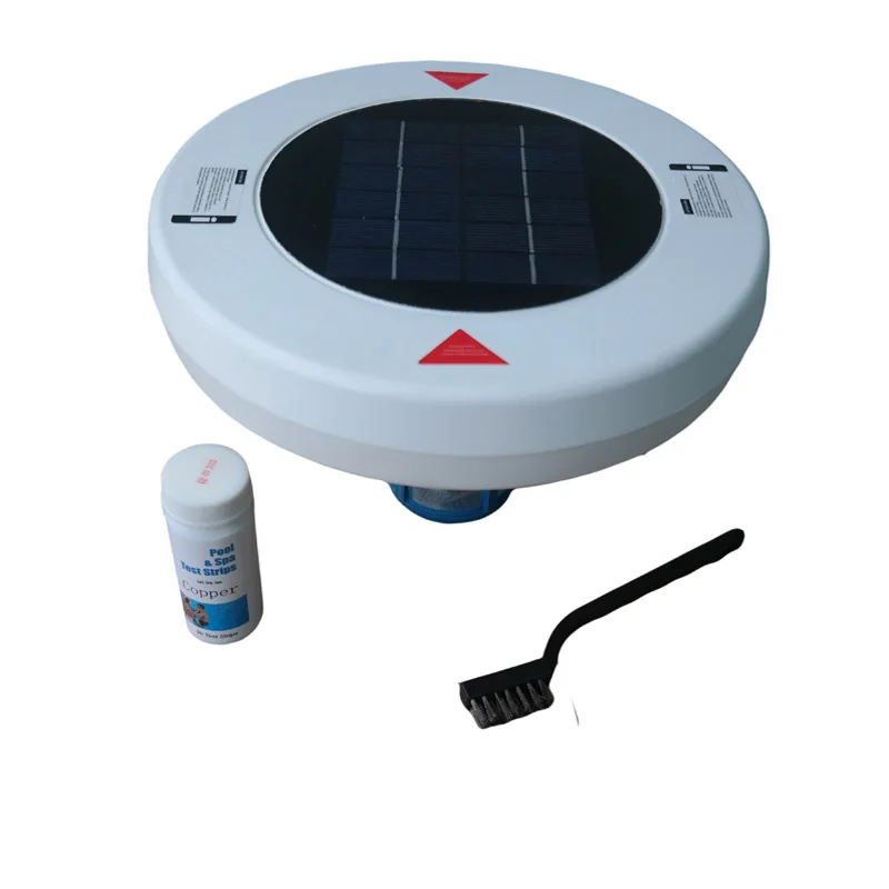Purificador de água ionizador de piscina solar, Impedir algas 85% menos cloro, Mantenha a piscina