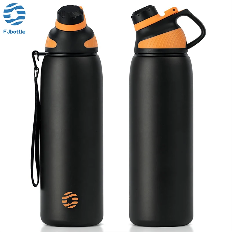 FEIJIAN LKG Thermos Double Wall Vacuum Flask With Magnetic Lid Outdoor Sport Water Bottle Stainless