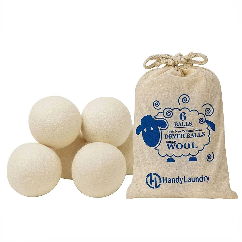 Nature Wool Dryer Balls Fabric Softener Ball for Sensitive Skin Reusable Softener Laundry Ball Home
